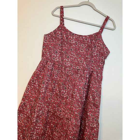 Candace Cameron Bure Spaghetti Strap Floral Maxi Pink Dress Size Medium - Picture 5 of 8